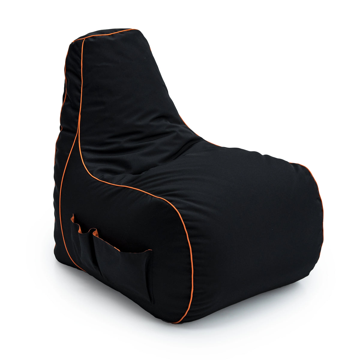 Gaming High Back Bean Bag Chair Indoor Kids Beanbag with Side Pockets