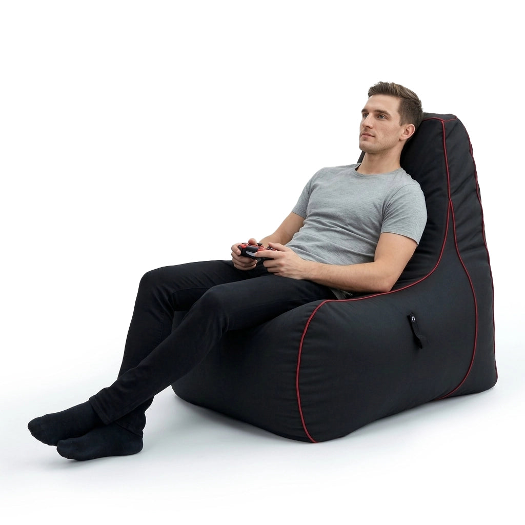 Game Over Gaming Bean Bag Chair Water Resistant Indoor Gamer Beanbag Chair