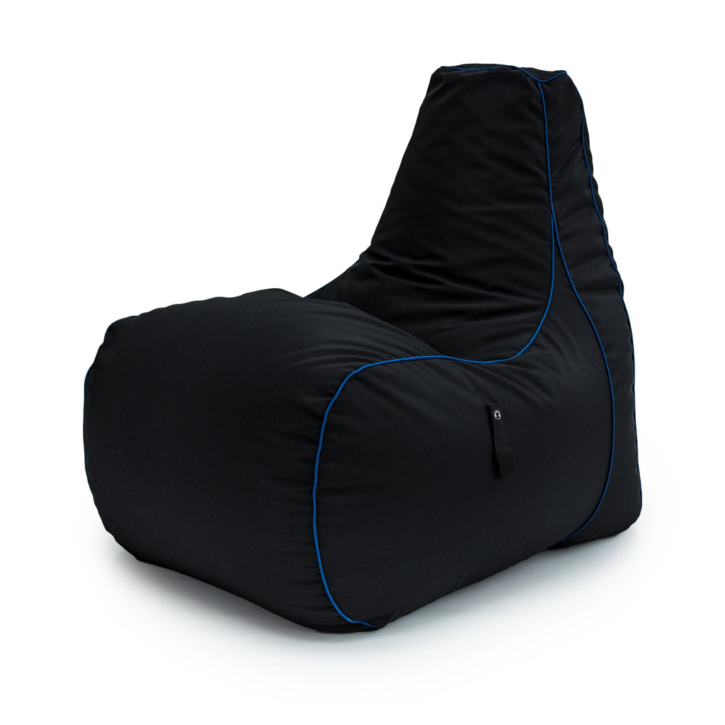 Gaming High Back Bean Bag Chair Indoor Beanbag Side Pockets