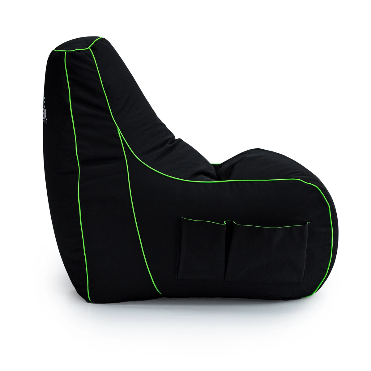 Gaming High Back Bean Bag Chair Indoor Kids Beanbag with Side Pockets