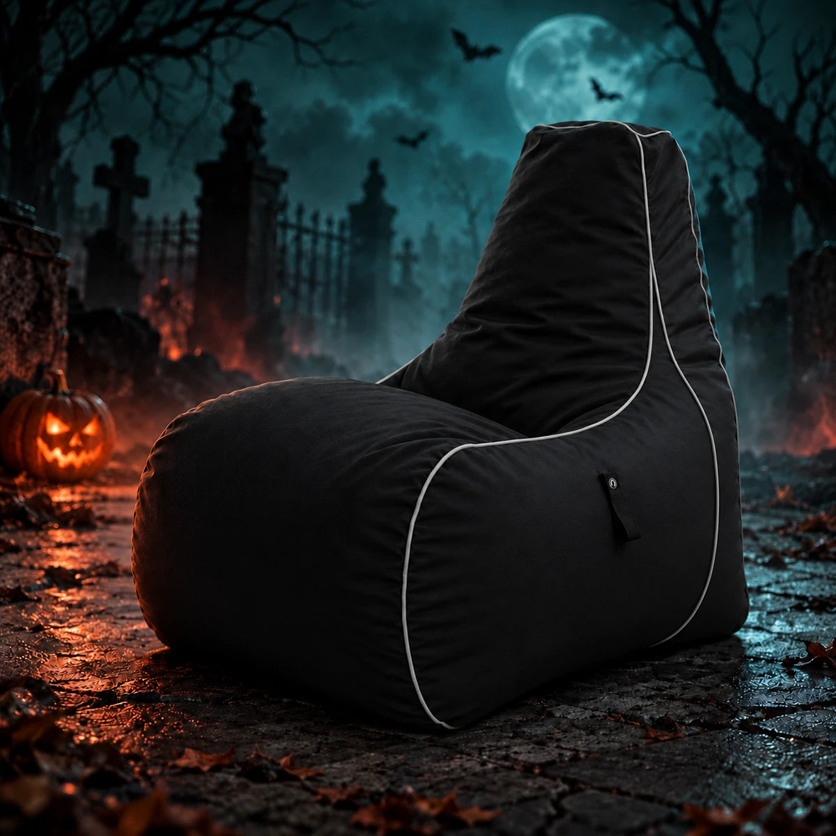 Game Over Gaming Bean Bag Chair for Adult Water Resistant Indoor Gamer Beanbag Chair