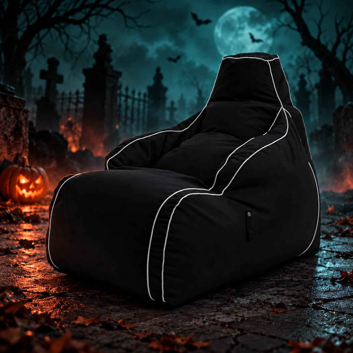 Game Over Large Bean Bag - Giant Gaming Bean Bag Chair Indoor & Outdoor Gamer Lounger