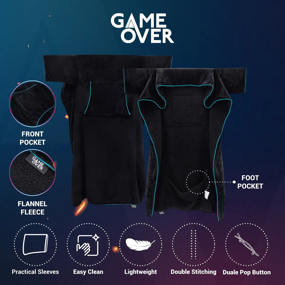 The Soft Fleece Gaming Blanket for Console Gamers